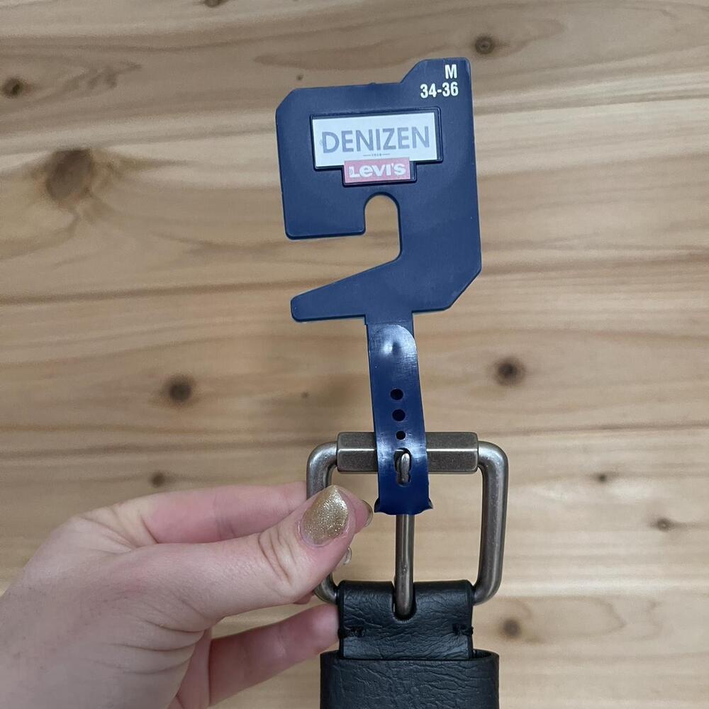 Black Denizen Belt With Silver